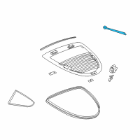 OEM 2009 Pontiac Solstice Strut Asm-Rear Compartment Lift Window Diagram - 20764869