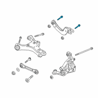 OEM Lincoln Corsair Upper Control Arm Bolt Diagram - -W717705-S439