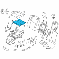 OEM 2015 Infiniti Q70L Frame Assembly - Front Seat Cushion Diagram - 87351-1MA0B