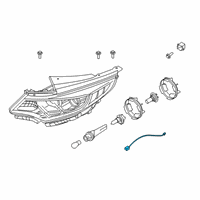 OEM Kia Lead Wire Assembly-Head Diagram - 92150A8000