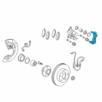 OEM 2016 Lexus ES300h Mounting, Disc Brake Diagram - 47722-07071