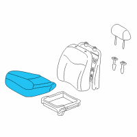 OEM Toyota Echo Seat Cushion Diagram - 71518-5C220-B0