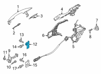 OEM Kia Telluride Hinge Assembly-Rear Door Diagram - 79410D8000