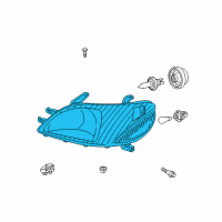 OEM Toyota Echo Lens & Housing Diagram - 81130-52190