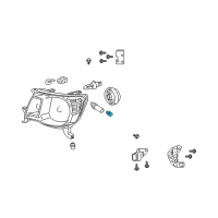 OEM 2008 Toyota Highlander Repeater Bulb Diagram - 90981-15012