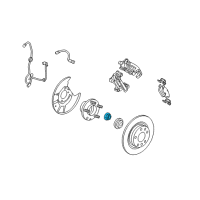 OEM 2006 Lincoln Zephyr Hub Assembly Nut Diagram - 6E5Z-3B477-BA