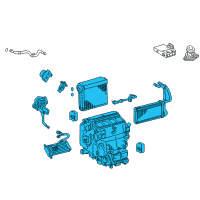 OEM 2011 Toyota Land Cruiser Evaporator Assembly Diagram - 87050-60490