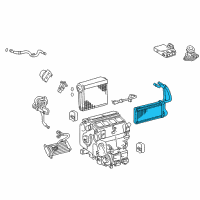 OEM 2008 Toyota Land Cruiser Heater Core Diagram - 87107-60411