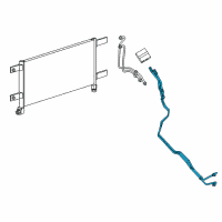 OEM 2016 Ram 3500 Tube-Oil Cooler Pressure And Ret Diagram - 68184916AI