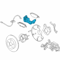 OEM 2017 Buick Verano Caliper Support Diagram - 13403607