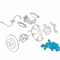 OEM 2013 Chevrolet Cruze Caliper Diagram - 13300861