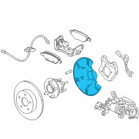 OEM Chevrolet Cruze Splash Shield Diagram - 13408177