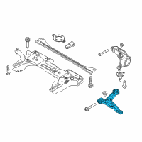 OEM 2019 Ram ProMaster City Front Lower Control Arm Diagram - 68263081AA