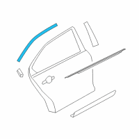 OEM 2013 Ford Taurus Upper Molding Diagram - AG1Z-54255A60-B