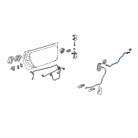 OEM 2010 Chevrolet Corvette Lock Cable Diagram - 89044534