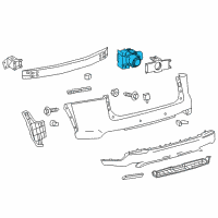 OEM 2018 Lexus ES300h Sensor, Ultrasonic Diagram - 89341-06050-D0