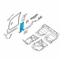 OEM Nissan Frontier GARNISH Lock Pillar, Lower RH Diagram - 76915-9BM0C