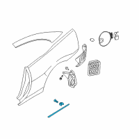 OEM 2005 Chrysler Sebring Molding-Quarter Panel Protect Diagram - MR647716