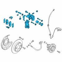 OEM 2018 Kia Soul EV Brake Assembly-Rear Wheel Diagram - 58210E4500