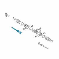 OEM 2009 Toyota Sienna Inner Tie Rod Diagram - 45503-09250