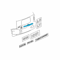 OEM Chevrolet HHR Applique Diagram - 20861821