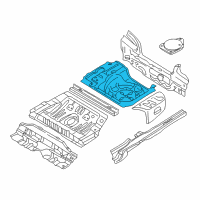 OEM 2000 Kia Sephia Panel-Trunk Floor Diagram - 0K2AA53730A
