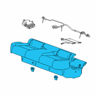 OEM 2019 Chevrolet Malibu Seat Cushion Pad Diagram - 84316646