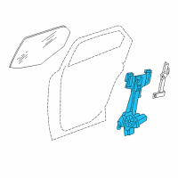 OEM Dodge Magnum Rear Door Window Regulator Diagram - 5065473AF