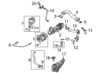 OEM Jeep Wrangler O Ring-EGR Cooler Diagram - 68490081AA