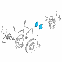 OEM 2016 BMW X6 Disc Brake Pad Repair Kit Diagram - 34-11-7-852-969