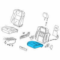 OEM Acura ILX Pad Complete R, Front Cushion Diagram - 81137-T3R-A61