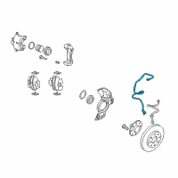 OEM 2007 Kia Amanti Sensor Assembly-Front Abs L Diagram - 598103F100