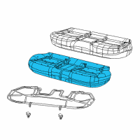 OEM 2022 Jeep Compass Foam-Seat Cushion Diagram - 68415461AB