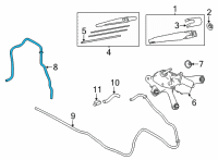 OEM 2022 Lexus NX450h+ HOSE, WATER Diagram - 90099-62256