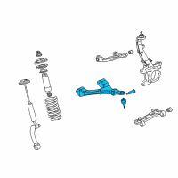 OEM 2006 GMC Envoy Lower Control Arm Diagram - 19133556