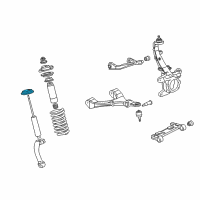 OEM 2005 GMC Envoy XUV Insulator, Front Spring Diagram - 15757064