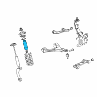 OEM 2006 GMC Envoy XL Boot, Front Shock Absorber Diagram - 15196797