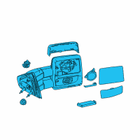 OEM Ford Mirror Assembly Diagram - 7L3Z-17683-AE