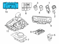 OEM 2022 BMW X6 SEAT HEATING SWITCH, REAR LE Diagram - 61-31-6-828-057