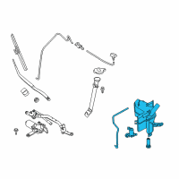 OEM 2009 Nissan Murano Tank Assy-Windshield Washer Diagram - 28910-1AA0A