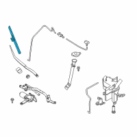 OEM 2009 Nissan Murano Window Wiper Blade Assembly Diagram - 28890-1AA1B