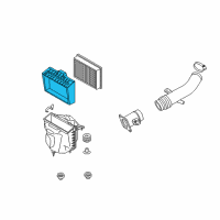 OEM 2007 Nissan 350Z Air Cleaner Cover Diagram - 16526-CD000