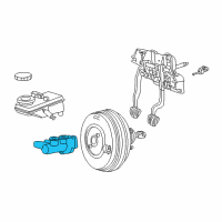 OEM 2003 Ford Thunderbird Master Cylinder Diagram - 6W4Z-2140-A