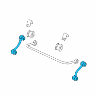 OEM 2005 Pontiac GTO Link, Rear Stabilizer Shaft Diagram - 92055984