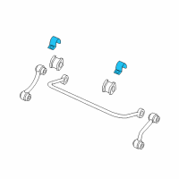 OEM Pontiac GTO Clamp, Rear Stabilizer Shaft Insulator Diagram - 90304339