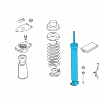 OEM 2017 BMW 330i GT xDrive Rear Shock Absorber Diagram - 37-12-6-851-558