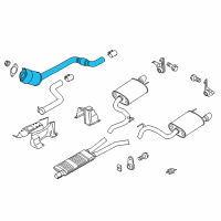 OEM 2021 Ford Mustang Catalytic Converter Diagram - JR3Z-5E212-G