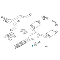 OEM Ford Front Bracket Nut Diagram - -W709990-S439