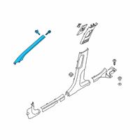 OEM 2020 Hyundai Kona Electric Trim Assembly-Front Pillar RH Diagram - 85820-J9000-TTX