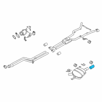 OEM 2016 BMW 535i GT Repair Exhaust Cover Diagram - 18-30-7-600-123